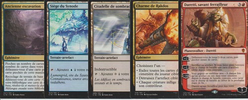 Lot cartes commander - x5, 2016