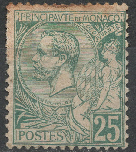 Timbre monaco année 1891 - monaco,