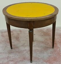 HALF MOON GAME TABLE. WOOD. DEPLOYABLE ENVELOPE. FRANCE. XIX CENTURY.