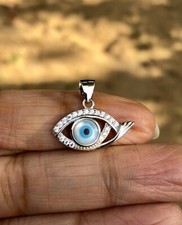 Pendentif Amulette Amulette Nazariya Nacre Pendentif Protection Yeux en Argen...