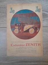 Antique Zenith Carburetor Small Advertising