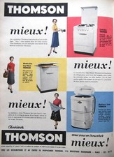 1955 THOMSON PRESS AD STOVE REFRIGERATOR WASHING MACHINE