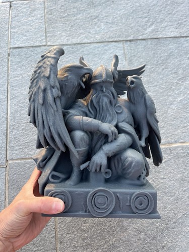 Sculpture viking odin aigle - viking,