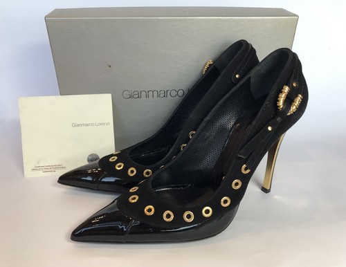 Gianmarco lorenzi black patent - lorenzi,