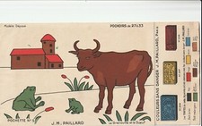 E92 ANTIQUE SCHOOL SUPPLIES DRAWING STENCIL DOORM Frog 