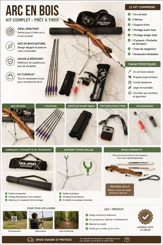 Arc bois kit complet - bois,