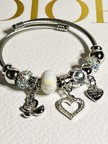 Bracelet breloques argenté
