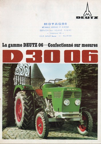 Publicite tracteurs deutz - publicite,