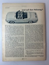 VW Volkswagen Karmann Ghia Type 34 Convertible Article Ad.