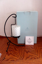 PartyLite - P7172 - Bamboo Lantern Votive Holder Frosted Glass Preowned