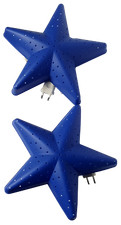 Lot Deux Lampes IKEA SMILA STJARNA Etoiles bleues Perforée Chambre Enfant Murale