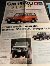Brochure GM Isuzu Trooper 4x4 / Pick up / Combi de 1985