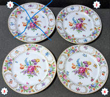 (1) Antique 1918-29 Schumann Bavaria EMPRESS DRESDEN Porcelain Salad Plate, Ø8"