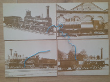 Quatre cartes locomotives