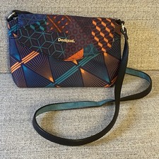 DESIGUAL Canvas Fold Over Bag  Crossbody or Clutch
