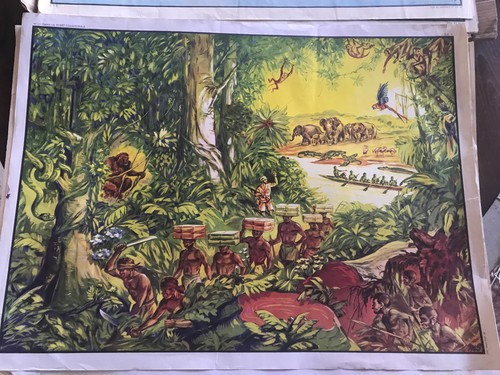 Ancienne affiche scolaire - scolaire, an