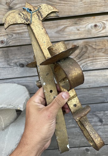 Pair vintage antique folk - pair,