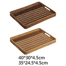 Plateau décoratif tissé avec