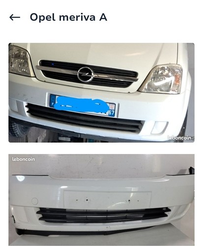 Pare choc avant - opel, meriva