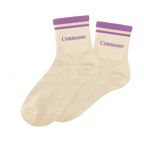 Chaussettes femme beige - chaussettes,