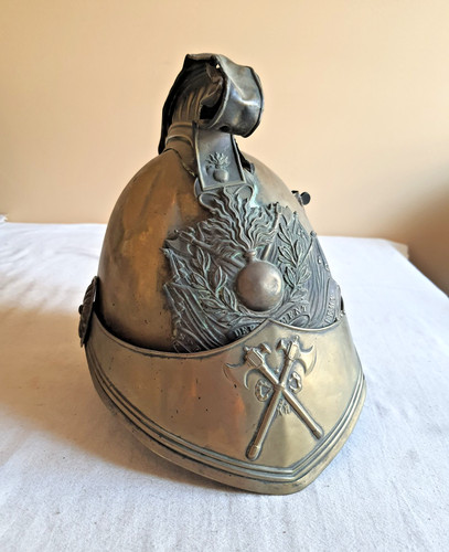 Casque pompier ancien - pompier, ville