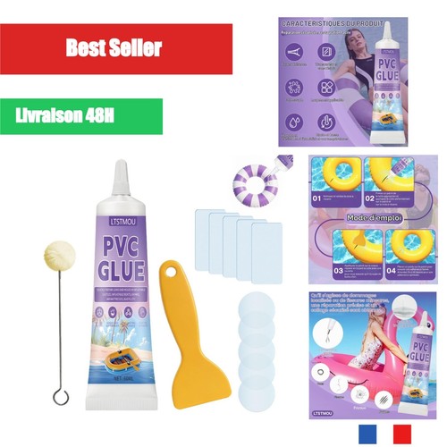 Kit réparation piscine 60ml