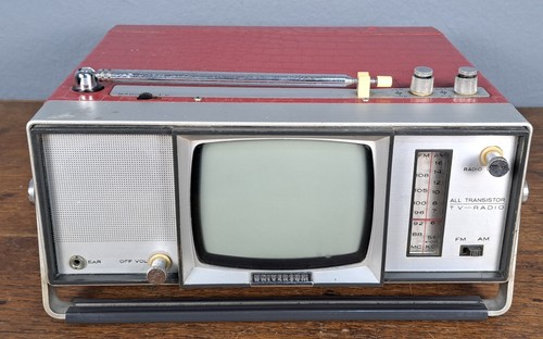 Téléviseur radio portable - téléviseur-radio,