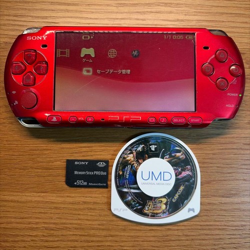 Pack sony psp 3000 - radiant, red