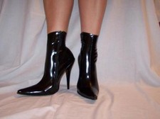 Promotion !! Bottes Laquées Noires Rouges 42-46 Fétiche Domina Sexy Pologne