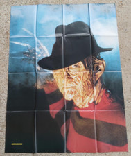 FREDDY KRUEGER Maxi-Poster, HORRORSTAR, 1 m x 1,3 m, vintage