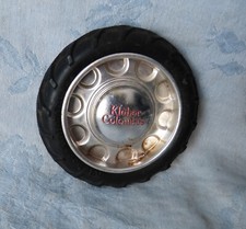 #Cendrier# Ancien Cendrier publicitaire Pneu Kléber Colombes (diamètre : 8.5cm)