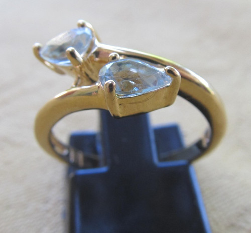 Bague vermeil topazes - bague,