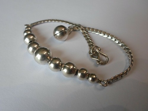 Bracelet argent massif - en,
