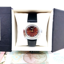 Montre-bracelet rouge Big ZIM Vintage 2608 URSS Service soviétique 🛠