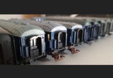 Set of 10 passenger carriages - Jouef, Lima H0 - DB, FS, SNCF, C.I.W.L. Ann 1970
