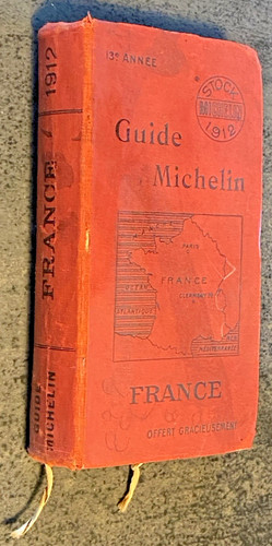 Guide michelin rouge 1912 - michelin,