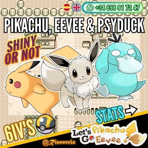 Pikachu évoli psyduck - Évoli, «