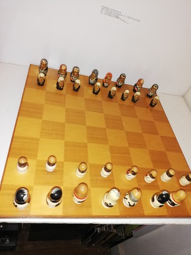 Rare jeu echecs bois - echecs,