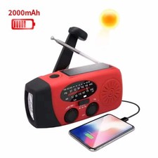 Solar Charging Radio ABS Solar Charging AM/FM Radio Solar Hand Crank Radio Disas