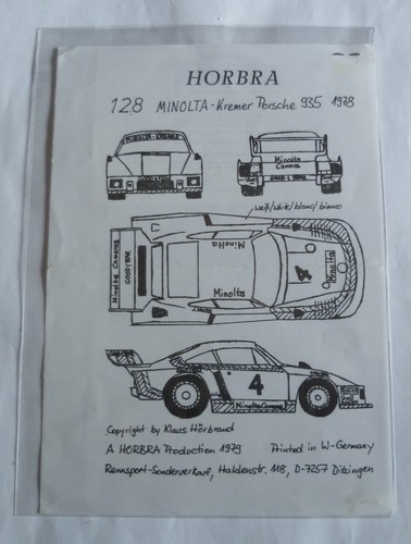 Horbra decals porsche - horbra,