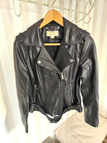 Perfecto cuir noir michael - cuir, m