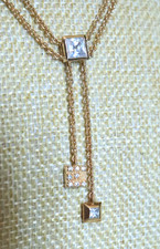 Collier Fremme Plaqué Or Créateur TED LAPIDUS Signé Vintage Strass