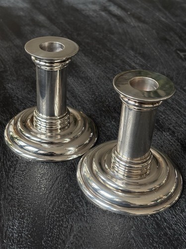 Paire bougeoirs colonnes en - paire,