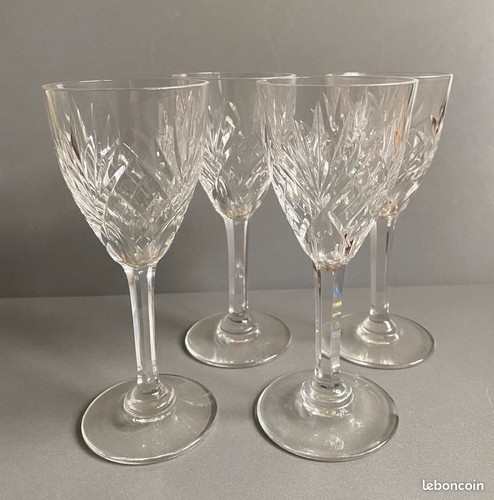 Verres pied cristal - en,