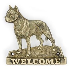 Amstaff - Plaque En Laiton