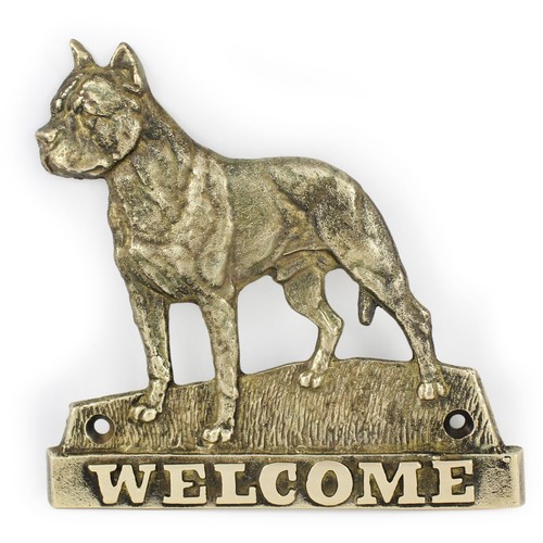 Amstaff plaque en - -,
