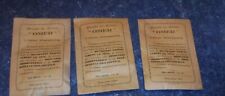3 Antique Hair Salon Accessories Hairdresser Shampoo Bag OMER