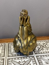 Mars Vallett & La Mélancolie & Clochette Art Nouveau Fonte Colin Paris