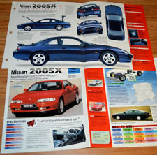 1998 NISSAN 200SX SPECS INFO ORIGINAL POSTER BROCHURE VINTAGE 98 200 SX TURBO