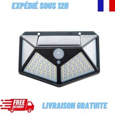 Lampe Solaire 100 LED Exterieur Detecteur Mouvement Lumiere Projecteur Éclairage